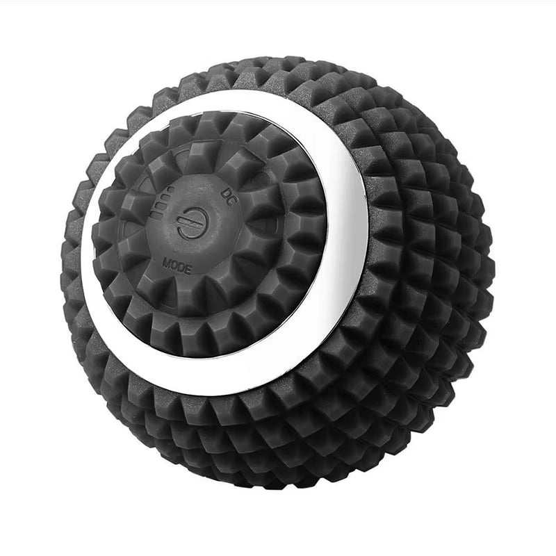 Electric Vibration Massage Ball for Deep Muscle Relaxation and Recovery - 10CM Silicone Fitness and Yoga Tool