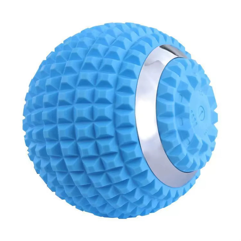 Electric Vibration Massage Ball for Deep Muscle Relaxation and Recovery - 10CM Silicone Fitness and Yoga Tool