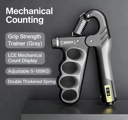 Adjustable Hand Gripper 5-100Kg for Forearm and Wrist Strength Training - Fitness Equipment for Muscle Recovery